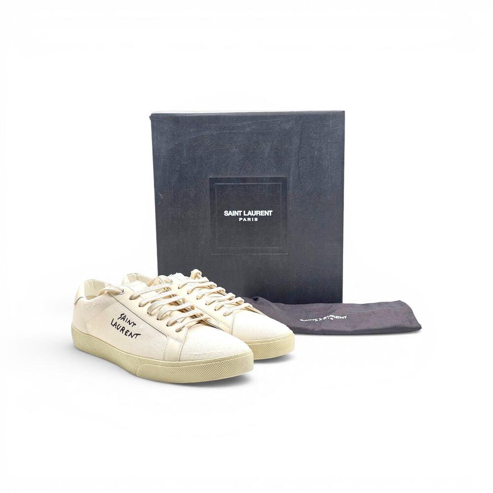 Saint Laurent Court Classic SL/06 Sneakers White EU 42 US 9 - New $785